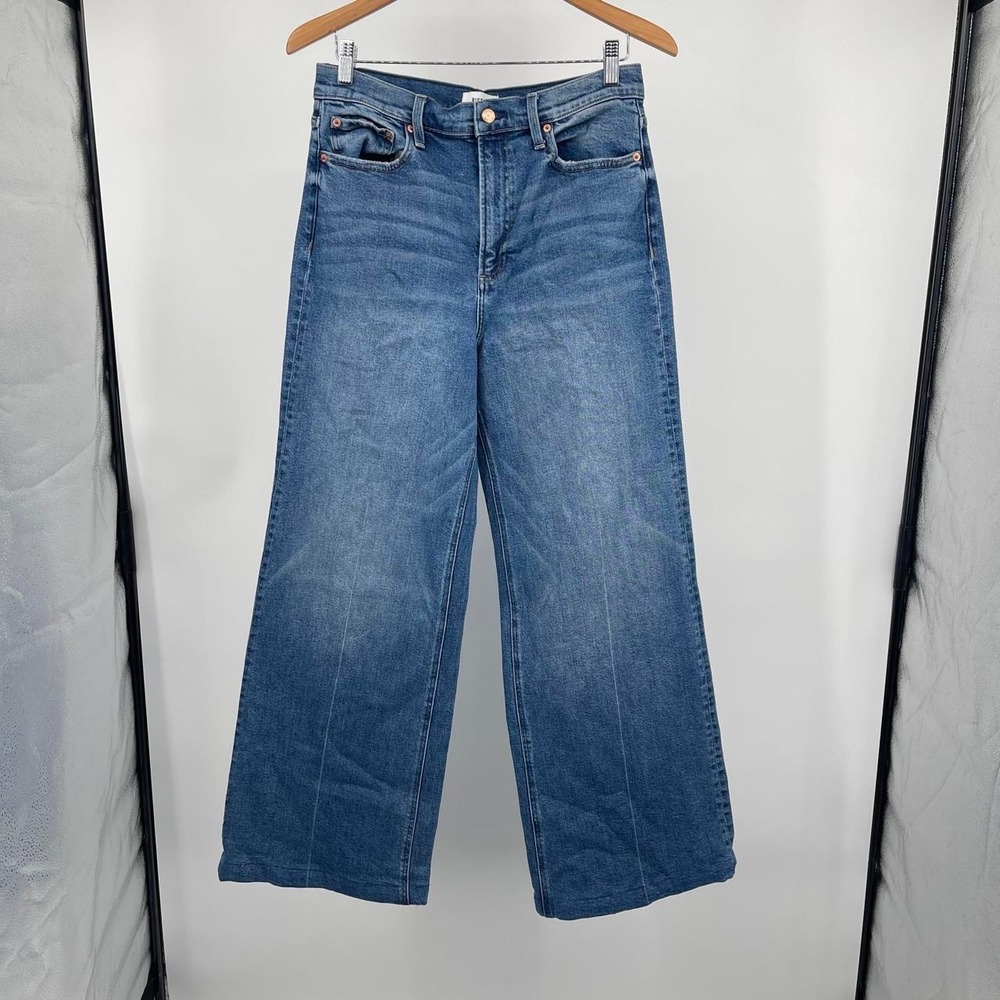 Pistola Women's Lana Wide Leg High Rise Jeans 30 10 M Faded Capsule Coastal Chic